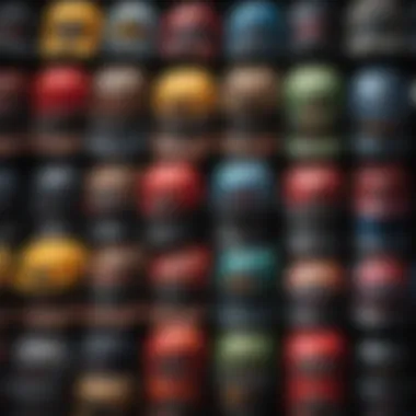 Various truck hats displayed to show diverse styles.