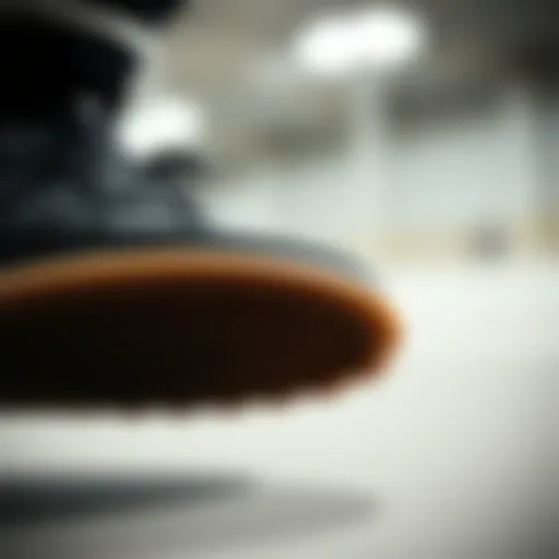 Detail of the Black Gum Sole Black gum sole of adidas Forum