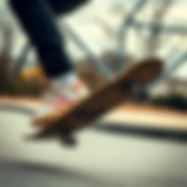 Skateboarding with Style Skateboarder wearing adidas Forum Black Gum