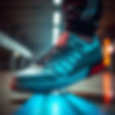 Detailed view of Adidas Forum design elements