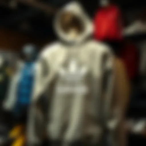 Stylish Adidas hoodie on display