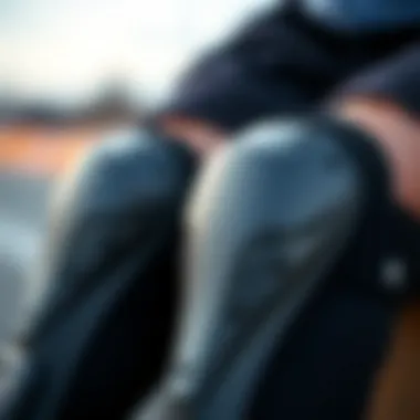 Key Features of Top Knee Pads Close-up of high-quality knee pad features
