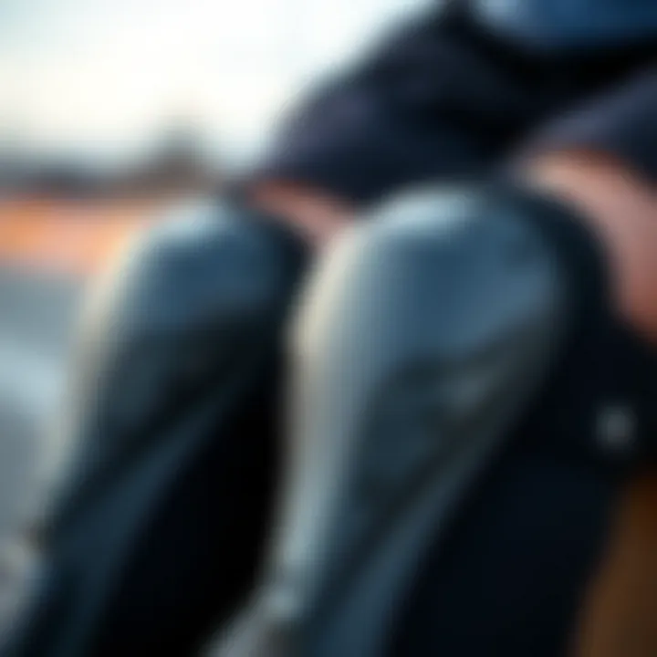 Key Features of Top Knee Pads Close-up of high-quality knee pad features