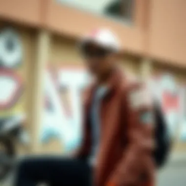 A stylish outfit featuring the Blazer Low Leather paired with casual streetwear