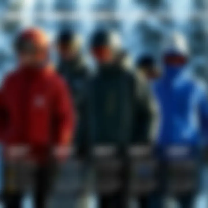 Burton Dryride Jacket Comparison with Other Jackets Comparison chart illustrating the Burton Dryride Jacket alongside other popular jackets