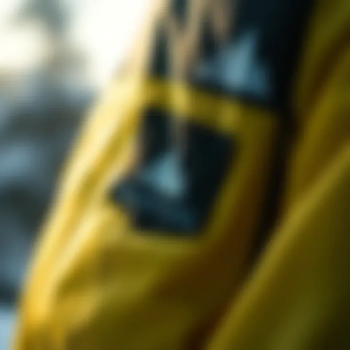 Advanced Materials in Burton Dryride Jacket Detailed close-up of the advanced materials used in the Burton Dryride Jacket