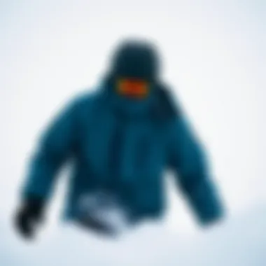 Performance in Snow Conditions Action shot demonstrating the performance of the Burton Dryride Jacket in snow conditions