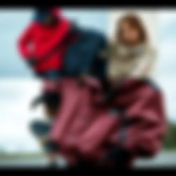 Styling Options for the Button Up Windbreaker Collage of various button up windbreakers styled for skateboarding