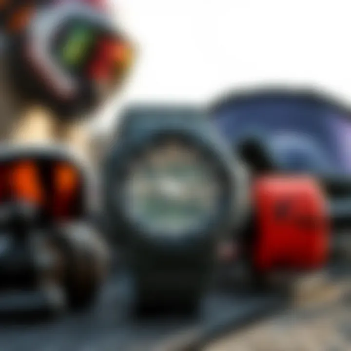 Casio G-Shock DW9052-1V with Skateboarding Gear Casio G-Shock DW9052-1V displayed with skateboarding gear