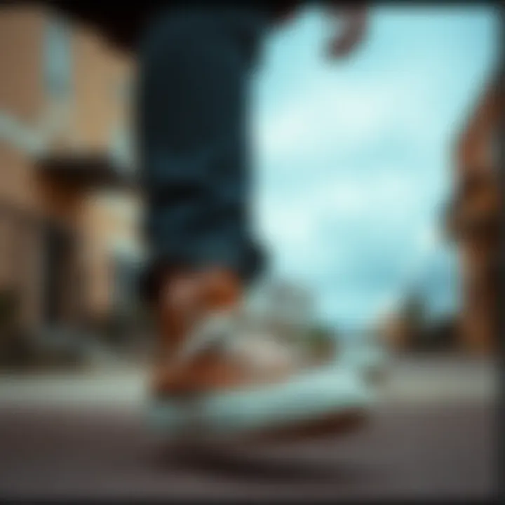 A casual outfit paired with brown Converse high tops