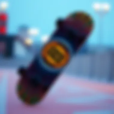 Artistic Representation of CCS Skate Deck Design CCS skate deck showcasing its unique design and vibrant graphics