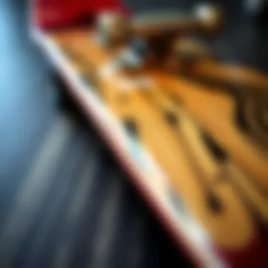 Material Quality in CCS Skate Decks Close-up of high-quality materials used in CCS skate decks