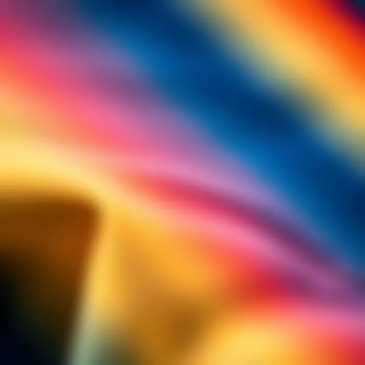 Fabric Technology of the Champion Ombre Sweatshirt Close-up of fabric texture used in Champion Ombre Sweatshirt