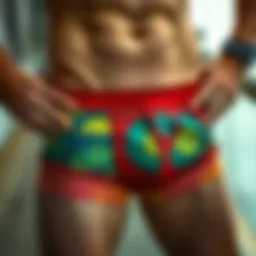 Stylish Ethika boxers showcasing vibrant patterns