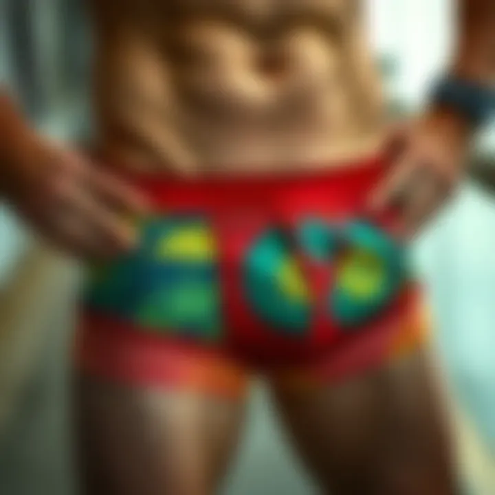 Stylish Ethika boxers showcasing vibrant patterns