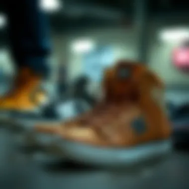 Comparing Footwear Options A pair of DC Manual High Tops next to alternative footwear options