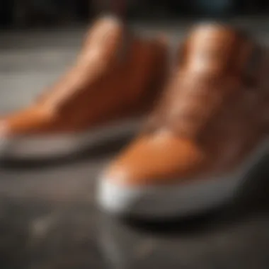 Close-up of innovative materials used in Emerica shoes