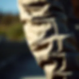 A close-up view of EPTM pants showcasing unique design elements