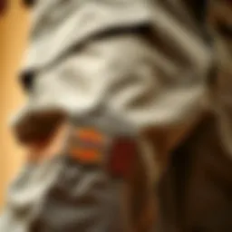 Close-up of Dickies utility work pants showcasing fabric texture and stitching