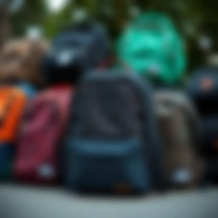 Collection of Sprayground Backpacks in Diverse Styles A collection of Sprayground backpacks showcasing various styles and colors