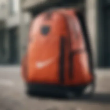 Nike athletic backpack showcasing innovative design