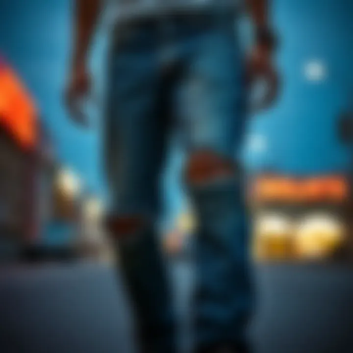 Sustainable Ripped Jeans Options Sustainable fashion brands showcasing ripped jeans