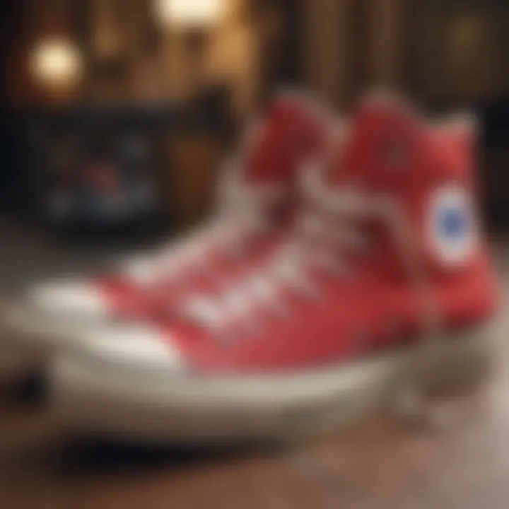 Vintage Converse sneakers showcasing their historical design