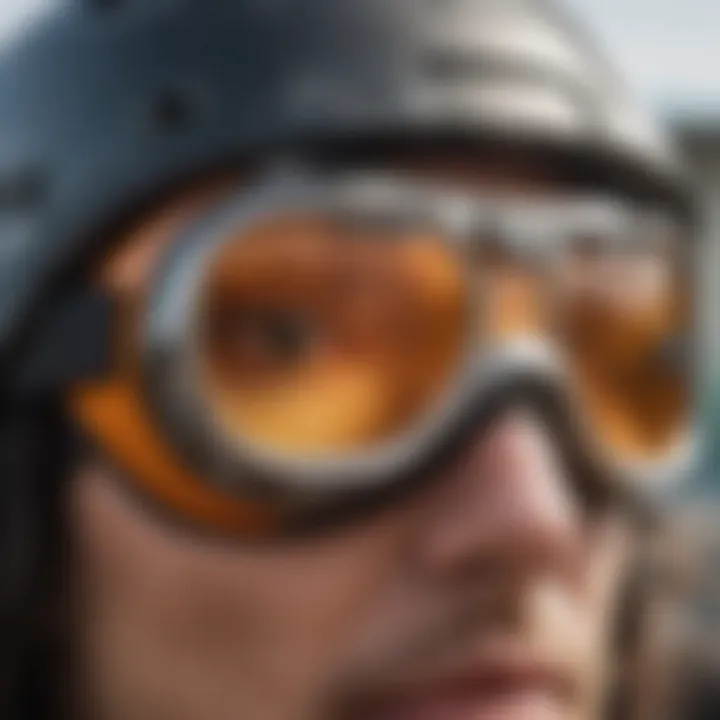 Close-up of Electric Kleveland goggles showcasing design details