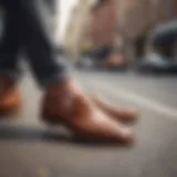 Elegant loafers paired with a tailored blazer