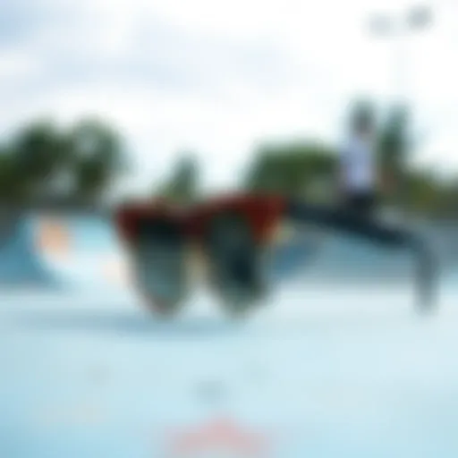 Holbrook Glasses at the Skate Park Holbrook glasses showcased against a vibrant skate park backdrop