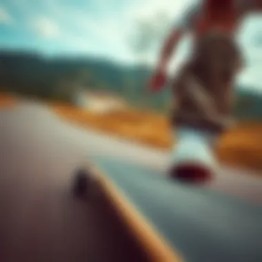 Longboard Riding Experience Longboard riding experience captured in a scenic setting