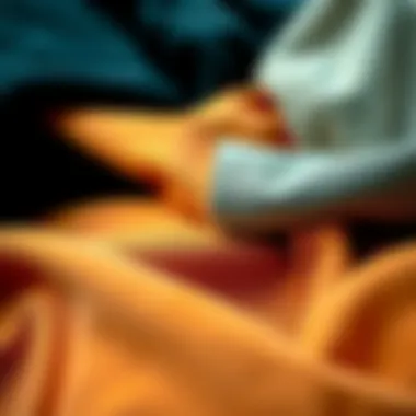 Fabric Choices for Skate Pants An assortment of fabrics used in skate pants, showcasing texture and durability