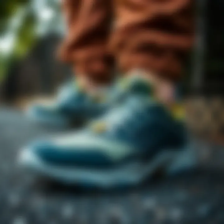 Close-up of Innovative Materials in Merrell Hydro Moc Green Close-up of the Merrell Hydro Moc Green highlighting its innovative materials