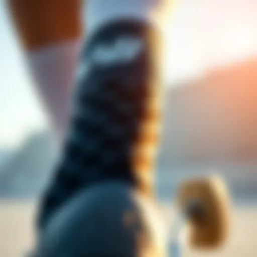 Advanced Fabric Technology in New Balance Performance Socks Close-up of New Balance performance sock showcasing advanced fabric technology