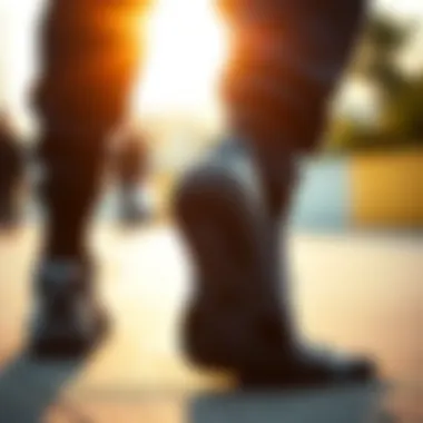 Detailed view of the cushioning and support features in New Balance socks