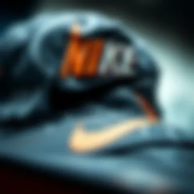 Intricate Design of Nike Skateboarding Hat Close-up of Nike Skateboarding Hat showcasing intricate design details