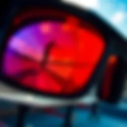 Vibrant view through Oakley Prism lenses while skateboarding