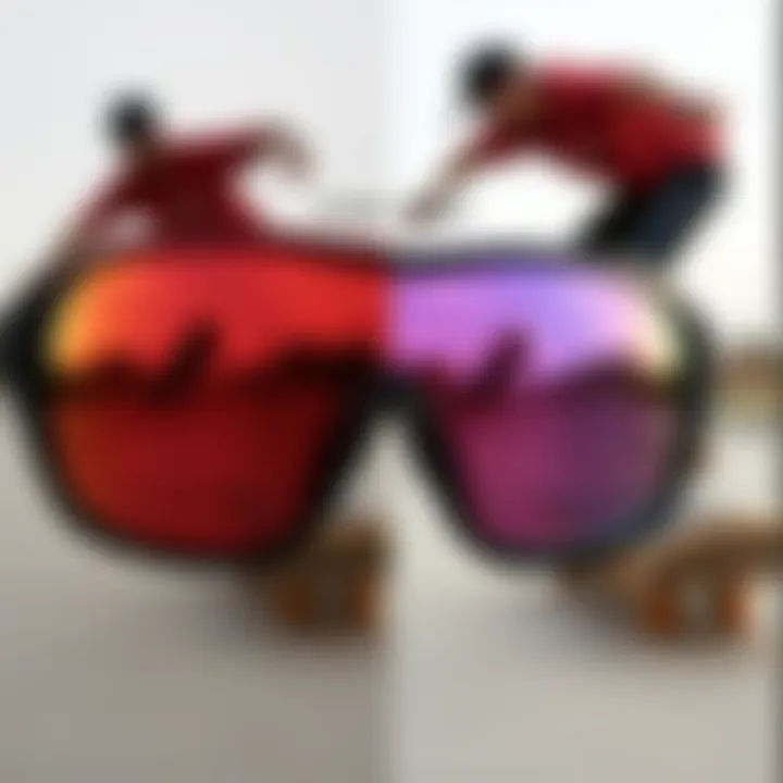 Visual Clarity Comparison: With vs. Without Prism Lenses Comparison of visuals with and without Oakley Prism lenses