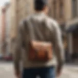 A stylish over the shoulder bag displayed against a neutral background