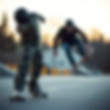 Compatibility of Rothco Camo Tactical BDU Pants with Skateboarding Gear Rothco camo tactical BDU pants paired with skateboarding gear.