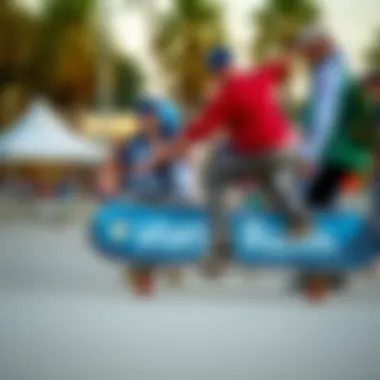 Uniting for a Greener Future Community event showcasing skateboarding and ocean conservation activities