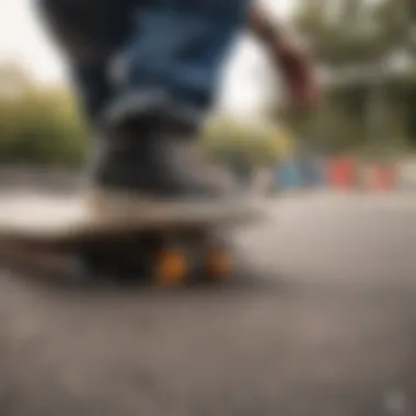 An illustration depicting the correct installation technique for skate jam plugs on a skateboard.