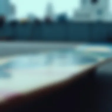 Design and Graphics of the 6.75 Skateboard Deck Detailed view of a 6.75 complete skateboard deck showcasing its design and graphics