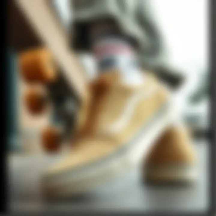 Styling Vans Cream Shoes Vans cream shoes styled with skateboard attire