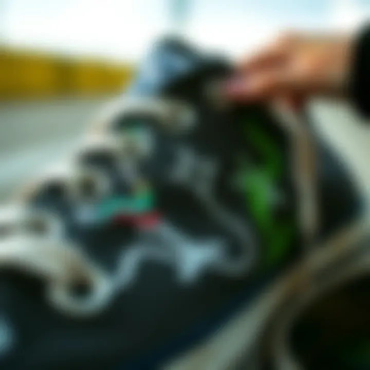 Intricate Embroidery Details Close-up of intricate embroidery on Converse Chuck Taylor sneakers