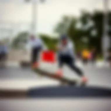 Community Vibes: The Heart of Skateboarding Culture A vibrant skate park scene showcasing community dynamics