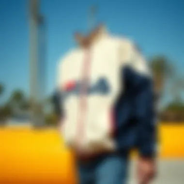 A vintage Fila windbreaker showcasing its classic design