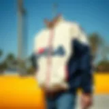 Classic Fila Windbreaker Design A vintage Fila windbreaker showcasing its classic design