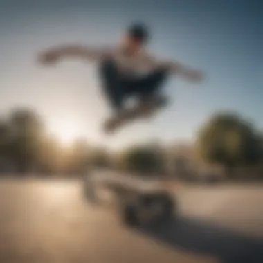 Dynamic tricks performed by Flip team riders