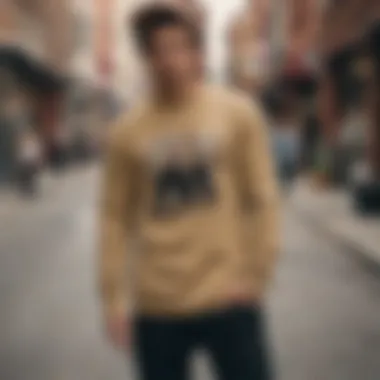 Iconic Grizzly long sleeve shirt in an urban skate setting